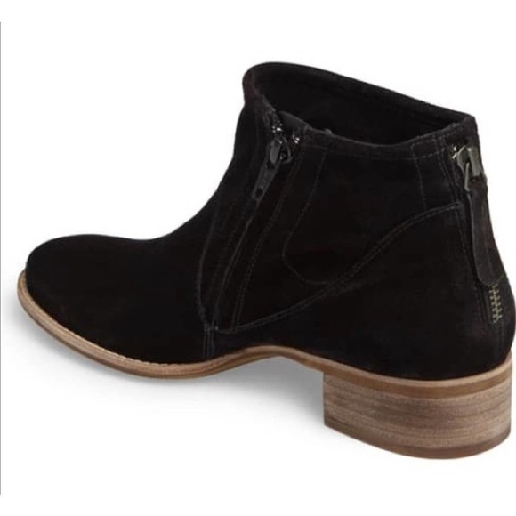 Paul Green Logan Black Suede Ankle Bootie US 6.5 Casual Boots Fall Staple - Picture 12 of 12